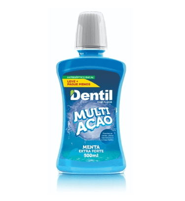 Enxaguante Bucal Multiação Menta com Flúor 500ml - Dentil
