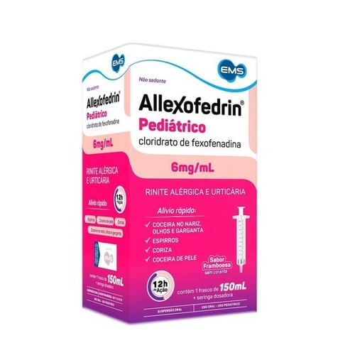 Allexofedrin Infantil 6mg 150ml - Ems