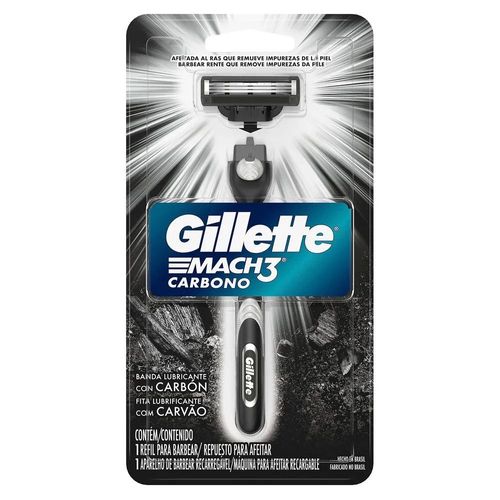 Aparelho Mach 3 Carbono com 1 Unidade