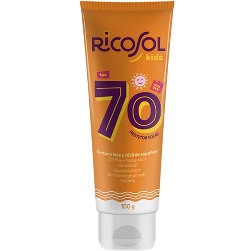 Protetor Solar Ricosol Kids FPS70 -100g