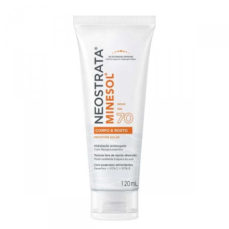 Protetor Solar Neostrata Minesol Rosto e Corpo FPS70 - 120ml