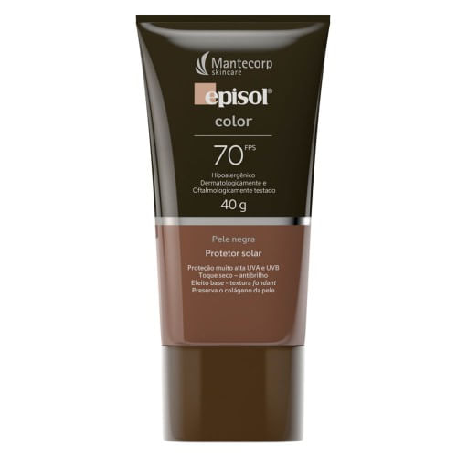 Protetor Solar Episol Color Tom 5 Negro FPS70 - 40ml