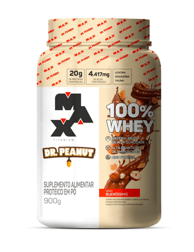Whey 100% Dr. Peanut Bueníssimo Max Titanium - 900g