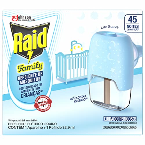 Repelente Elétrico Raid Family 45 Noites + Refil