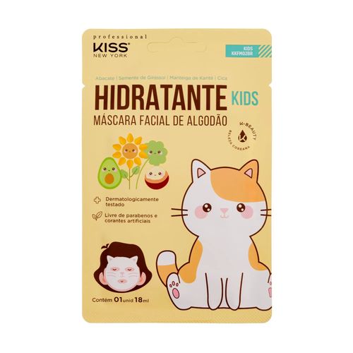 Máscara Facial Para Crianças Hidratante - Kiss New York