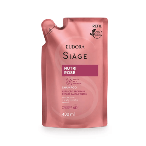 Shampoo Siáge Nutri Rose Refil 400ml - Eudora
