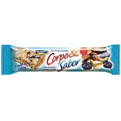 Barra de Cereal Corpo e Sabor 25g - Castanha do Pará e Ameixa