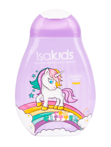 Shampoo Isakids Todos os Tipos de Cabelo Unicórnio com Glitter - 200ml