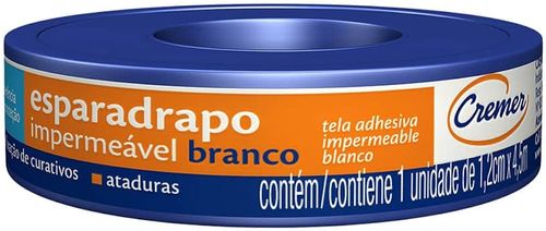 Esparadrapo Cremer 1,2 cm x 4,5 m - Cor Branco