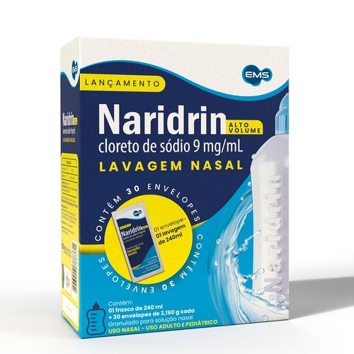 Naridrin Alto Volume 9mg/ml EMS 30 Envelopes + Frasco 240ml