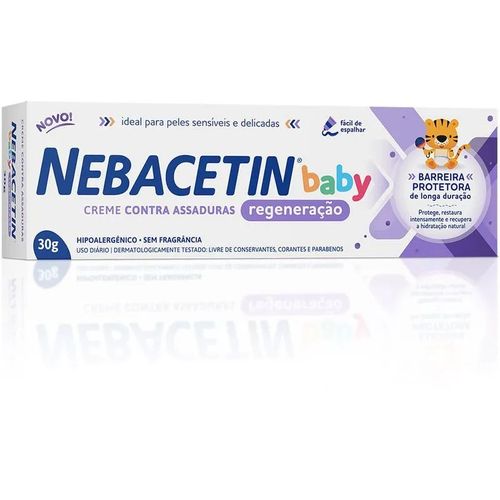 Creme Regeneração de Assaduras Nebacetin Baby - 30g