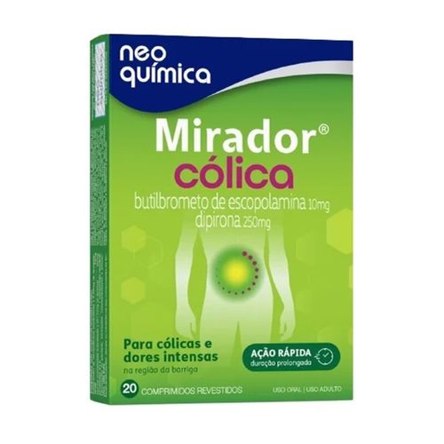 Mirador Cólica 10mg + 250mg Neo Química 20 Comprimidos