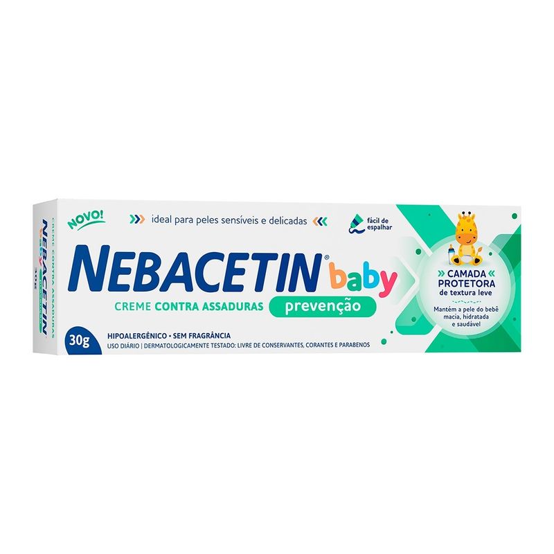 Creme Prevenção de Assaduras Hypera Nebacetin Baby - 30g