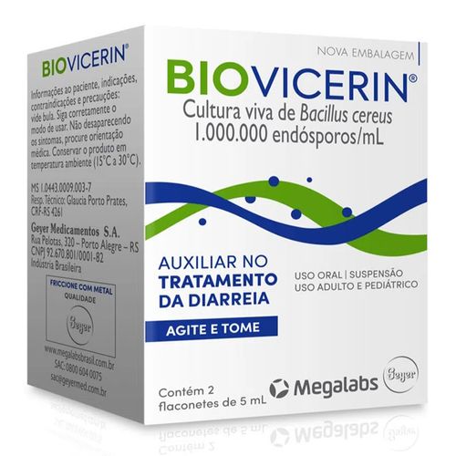 Biovicerin com 2 Flaconetes 5ml - Megalabs