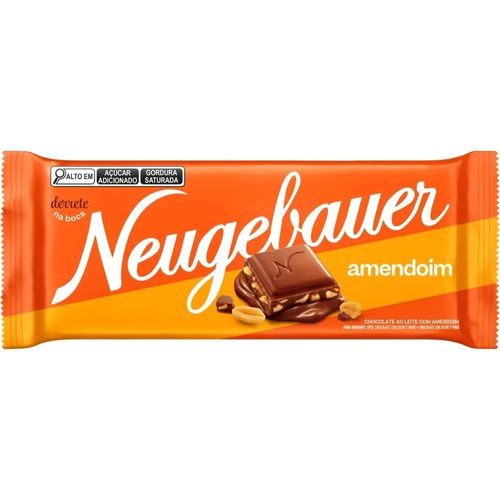 Barra de Chocolate Amendoim Neugebauer - 90g