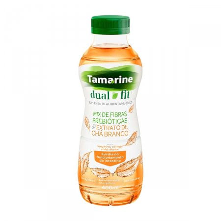 Tamarine Dual Fit Sabor Tangerina, Pêssego e Chá Branco - 400ml
