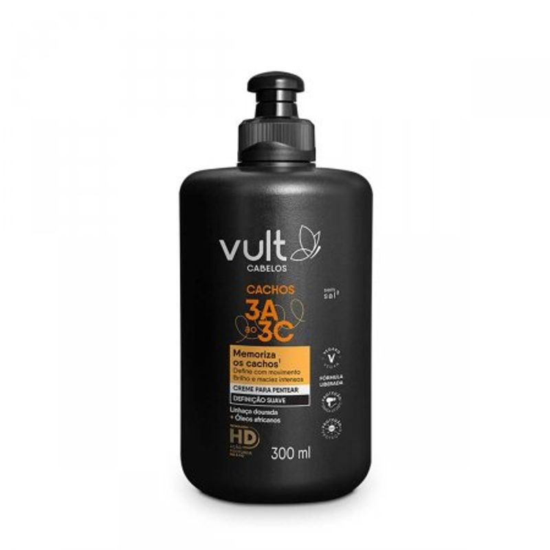 Creme Vult para Pentear Definição Suave Cachos - 300ml