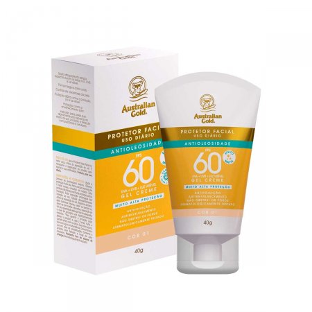 Protetor Solar Australian Gold Facial 40g - Cor 1