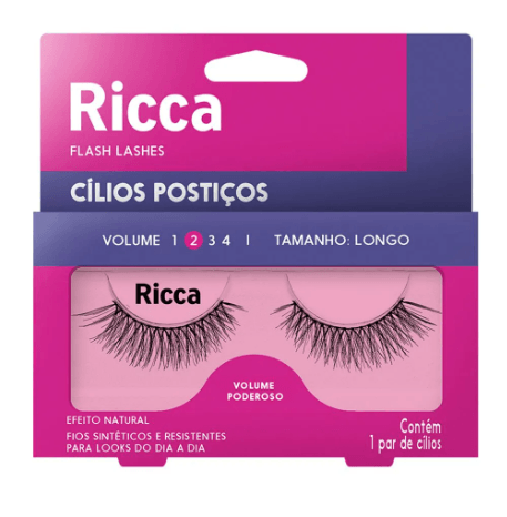 Cílios Postiços Volume Poderoso Ricca - 308