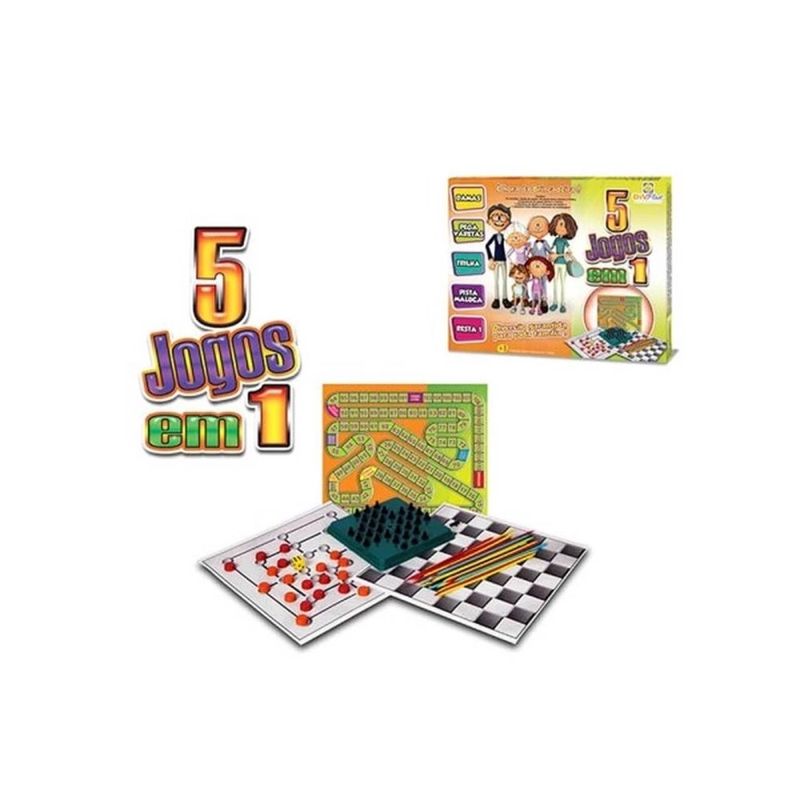 Kit 5 Jogos Em 1 Divplast