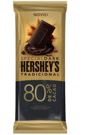 Chocolate Hersheys Barra Special Dark Amargo Crocante 80% Cacau - 85g