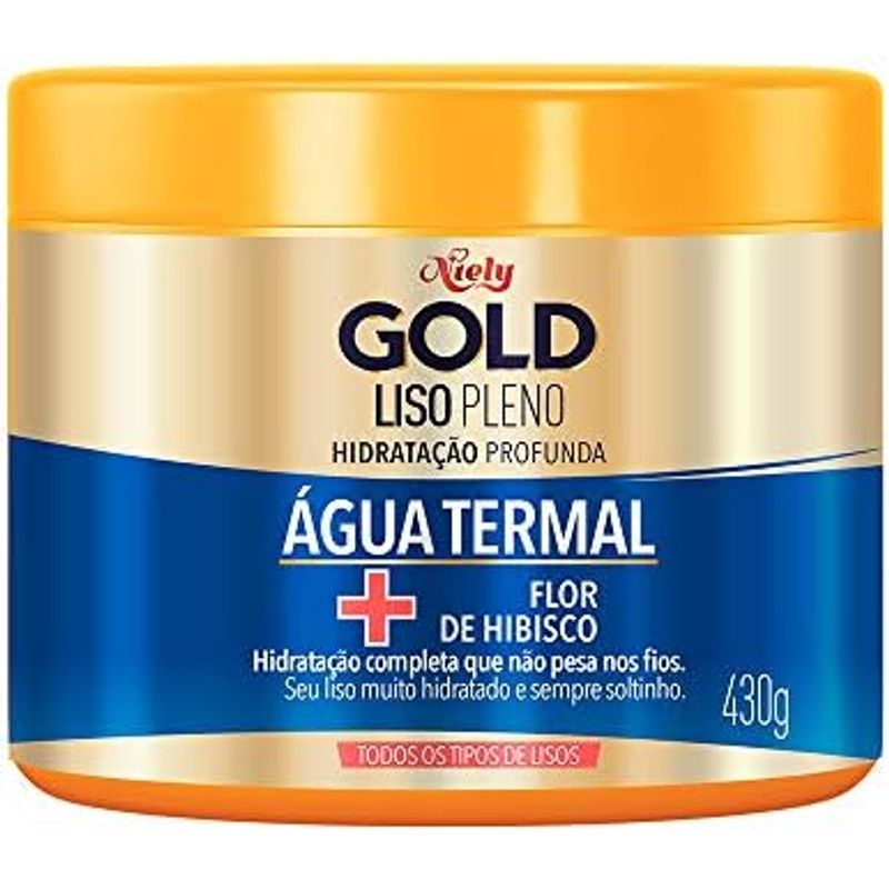 Máscara Niely Gold Liso Pleno 430g