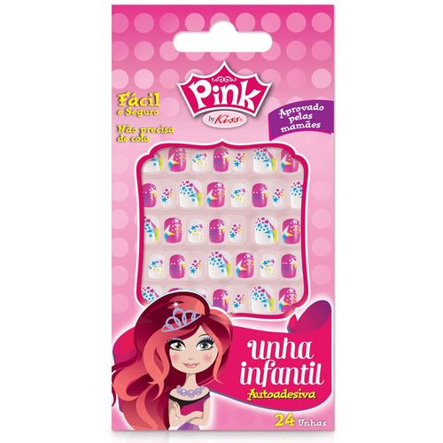 Unhas Postiça Infantil Pink 3 - Kiss New York