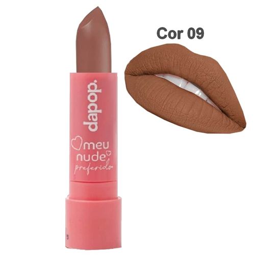 Batom Bala Matte Meu Nude Preferido - Cor 09