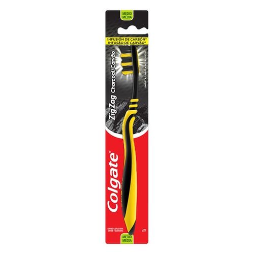 Escova de Dente Zig Zag Carvão - Colgate