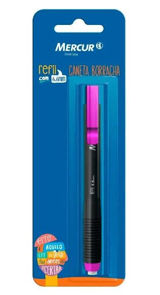 Caneta Borracha Mercur - Rosa