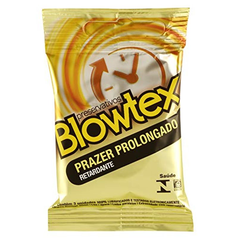 Preservativo Blowtex Retardante - com 3 Unidades