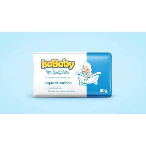 Sabonete Infantil Isababy Lovely Care Toque de Carinho 80g
