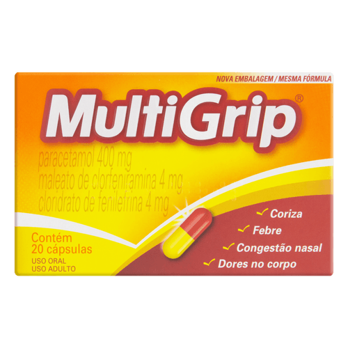 Multigrip com 20 Cápsulas - Sigma Pharma
