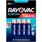 Pilha Rayovac Alcalina AA - Leve 4 Pague 3