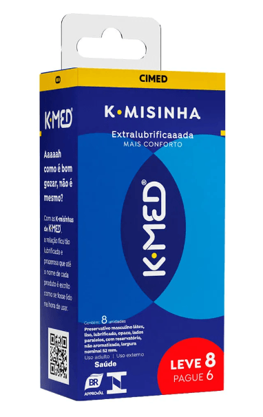 KMNZ KMNPARTY Vol.5 KMNREMIX CD & ステッカー Preservativo K-Med K-Misinha Tradicional - 8 unidades - Drogarias