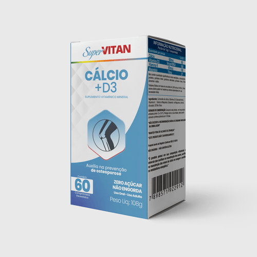 Supervitan Cálcio + D3 - 60 Comprimidos
