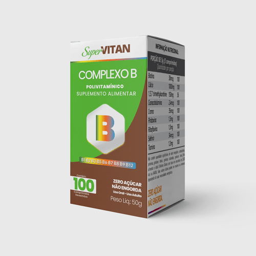 Supervitan Complexo B - 100 Comprimidos
