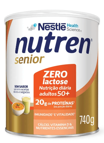Nutren Senior Zero Lactose e Sem Sabor - 740g