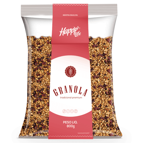 Granola Tradicional Premium Happy Life - 800g