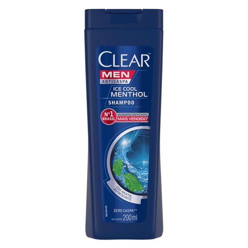 Shampoo Clear Men Anticaspa Ice Cool Menthol - 200ml