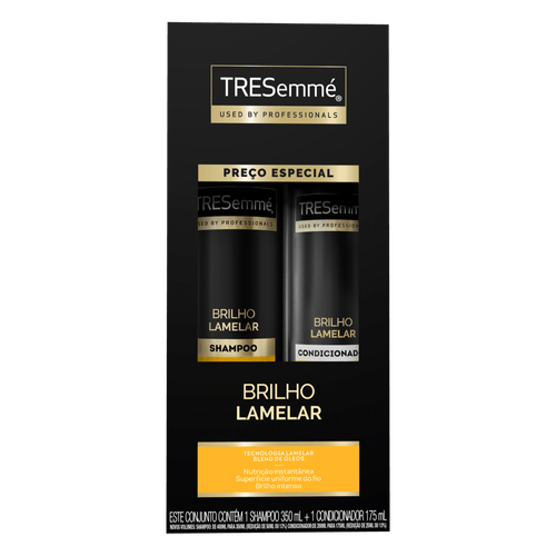 Kit Tresemmé Brilho Lamelar Shampoo 350ml + Condicionador 175ml