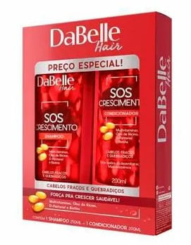 Kit Dabelle Shampoo + Condicionador SOS Crescimento - 200ml