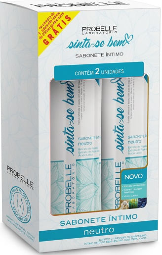 Kit Sabonete Íntimo Neutro Sinta-se Bem 500ml - Probelle