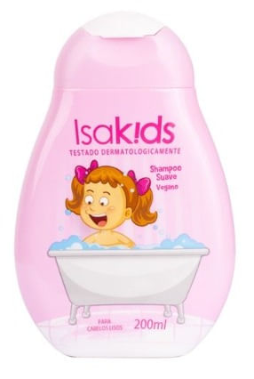 Shampoo Isakids Cabelos Lisos - 200ml
