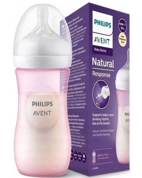 Mamadeira Pétala 3.0 Rosa - 260ml - Philips Avente