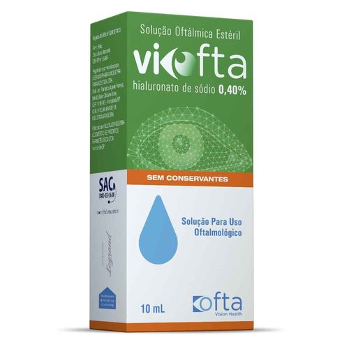 Viofta 0,40% Solução Oftálmica Legrand RX 10ml