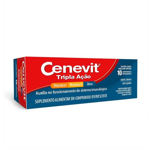 Cenevit Tripla Ação com 10 Comprimidos Efervecentes - Legrand
