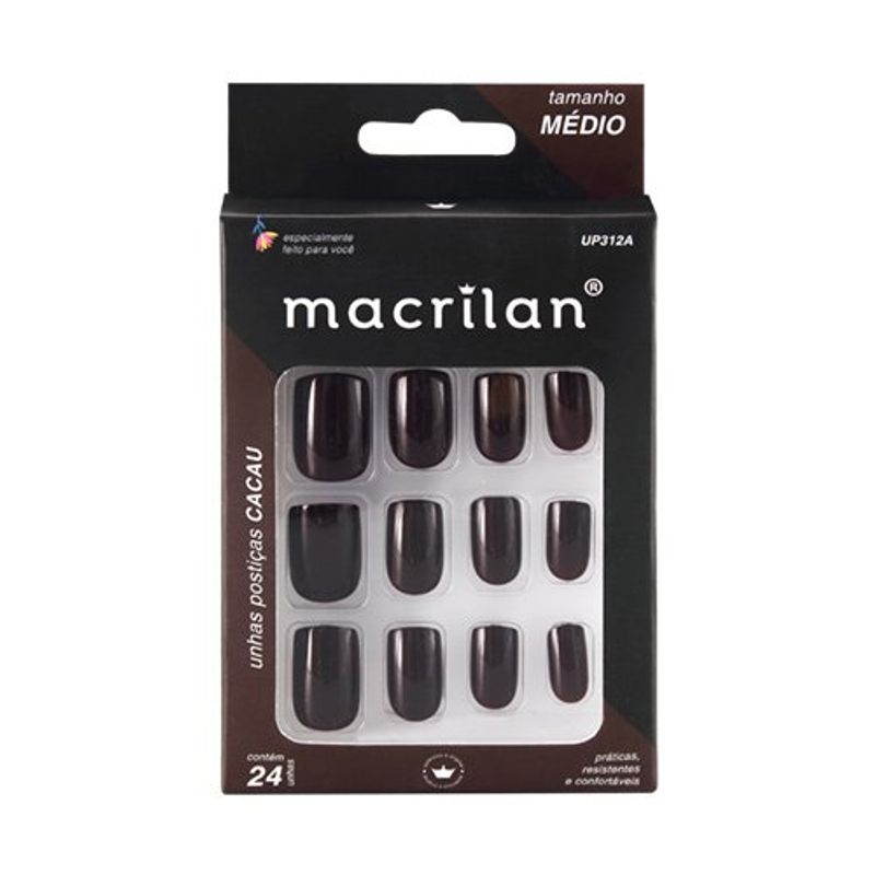 Unhas-posticas-UP312A-tamanho-medio-Macrilan-cor-Cacau