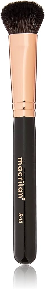 Pincel de Maquiagem Para Pó e Iluminador Linha Rose R10 - Macrilan