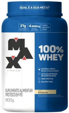 Whey Protein 100% Sabor Baunilha - 900g